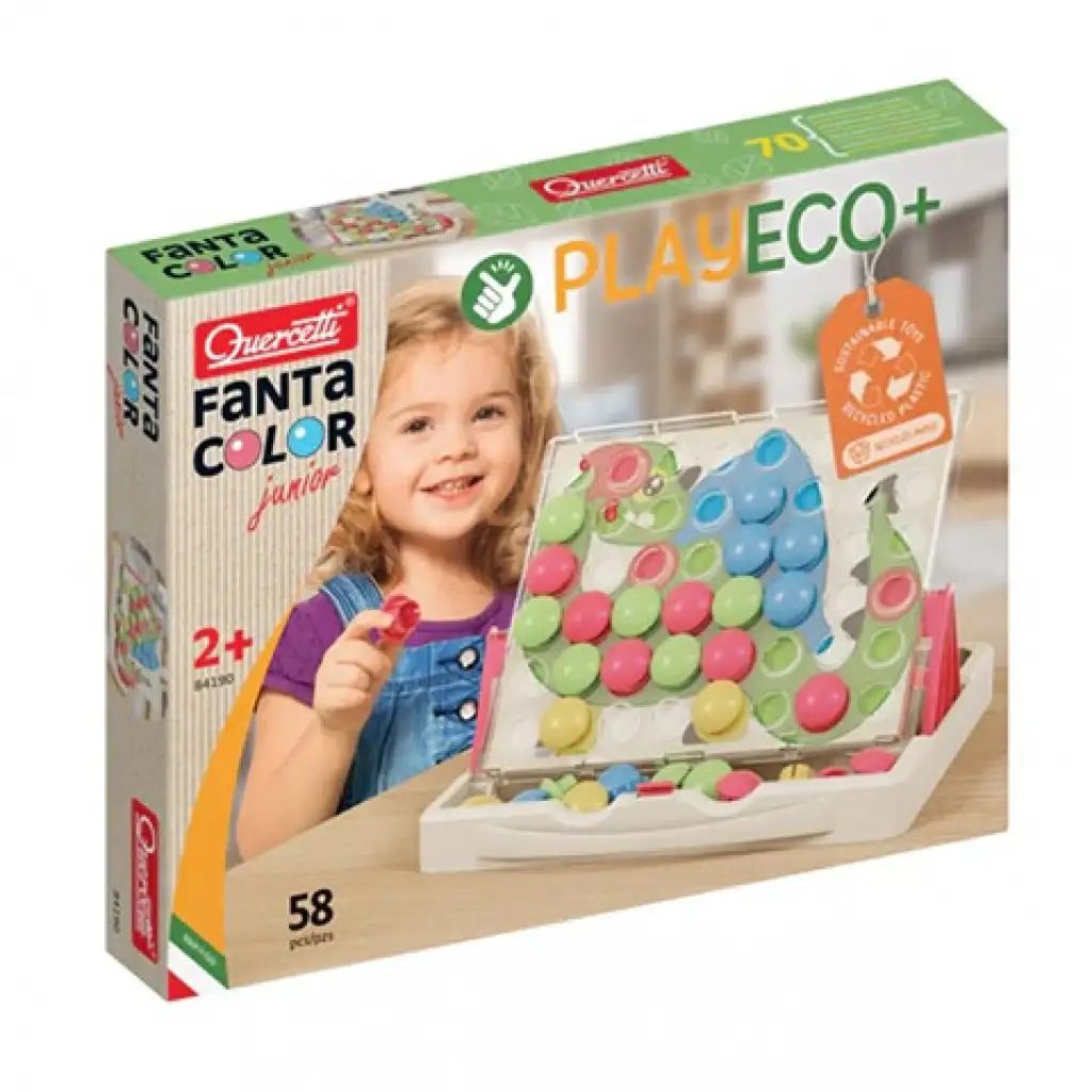 Quercetti: Play Eco Fantacolor junior 58-dielny set