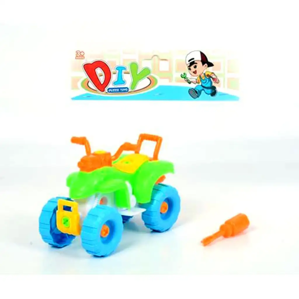 Farebný rozoberateľný quad s náradím