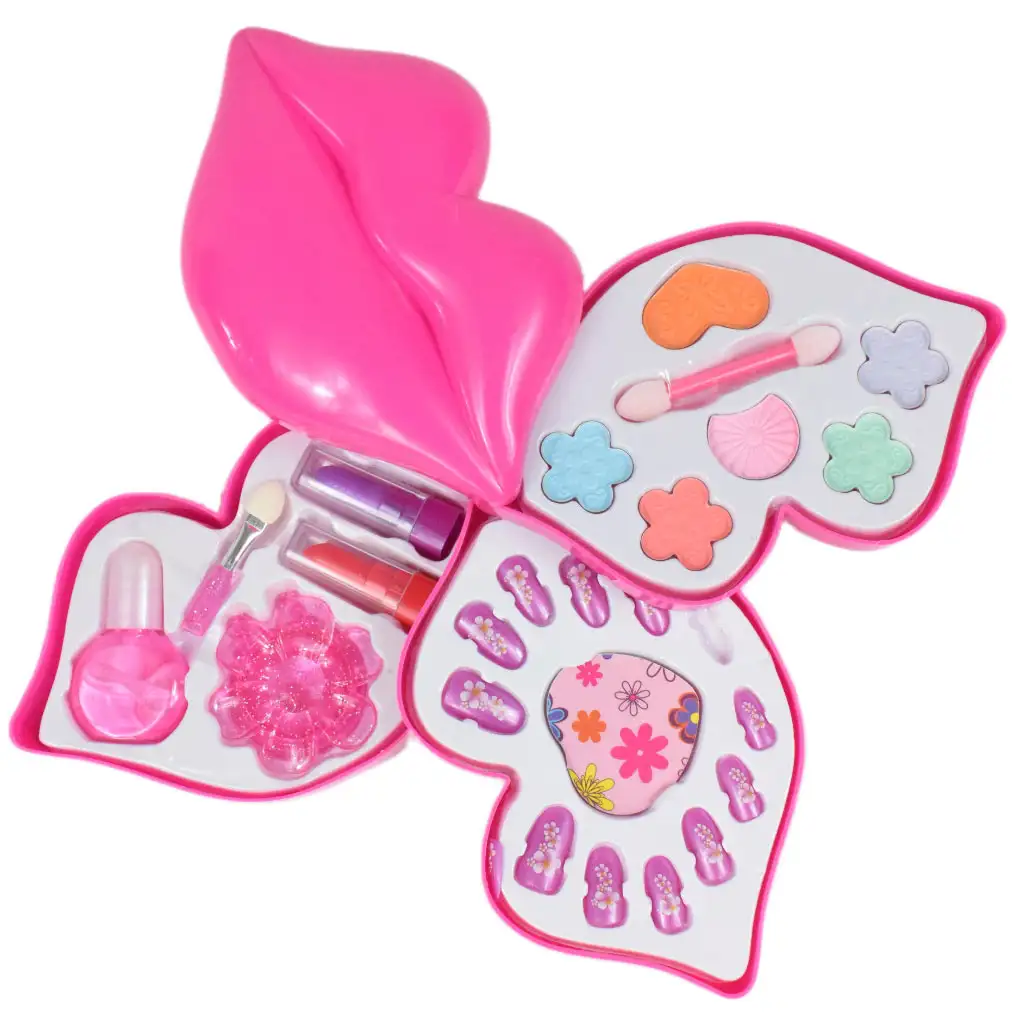 Fashion Make Up: Trojposchodová make-up paleta v tvare úst kép 2