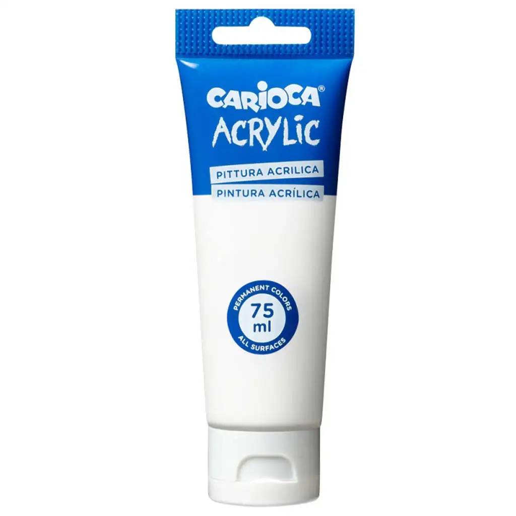 Akrylová farba 75 ml biela - Carioca