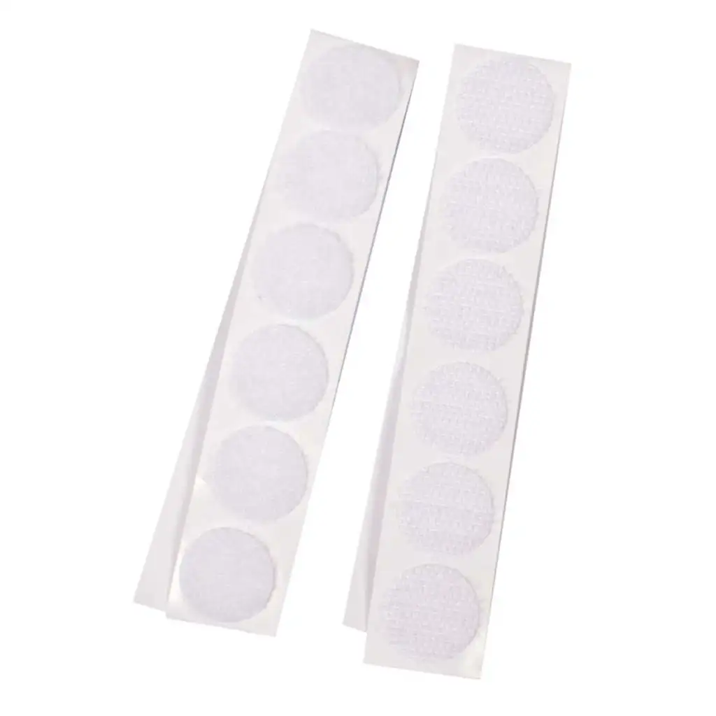 PlayBox: Biela samolepiaca suchý zips 20mm 12ks sada