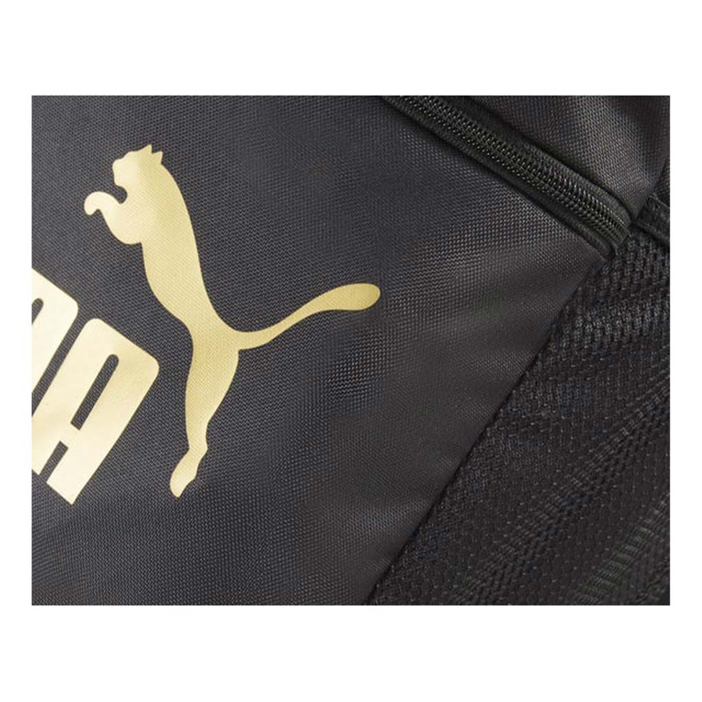 Puma iskolatáska, hátizsák '26 7994303 fekete-arany 30x44x14cm kép 3