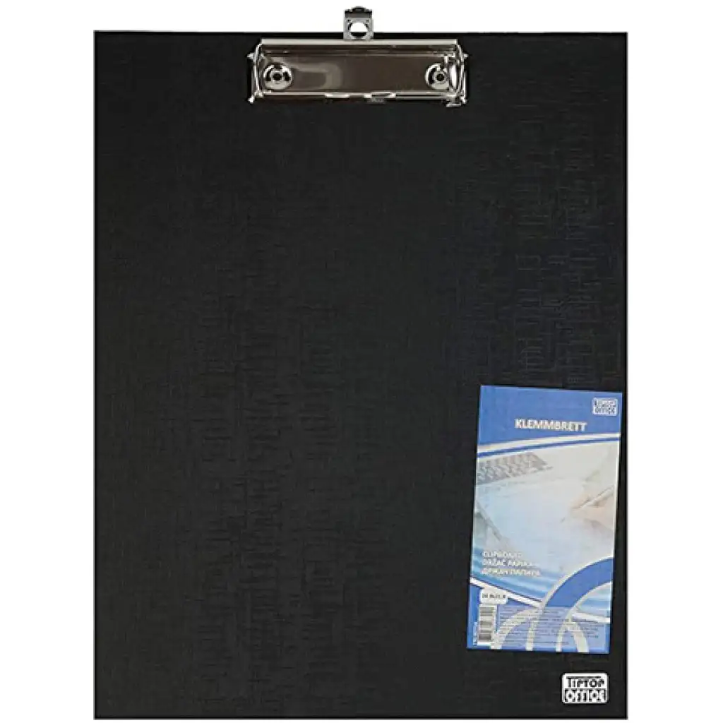 Spirit: Podložka na písanie s klipom A4 v čiernej farbe