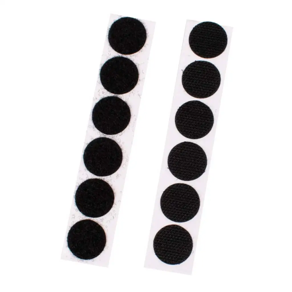 PlayBox: Čierna samolepiaca suchý zips 20mm 12ks sada