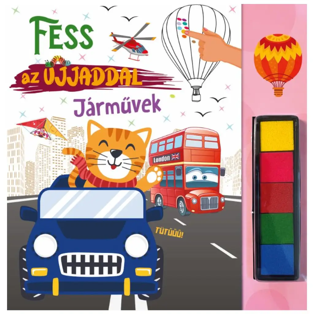 Maľuj prstom - Járművek