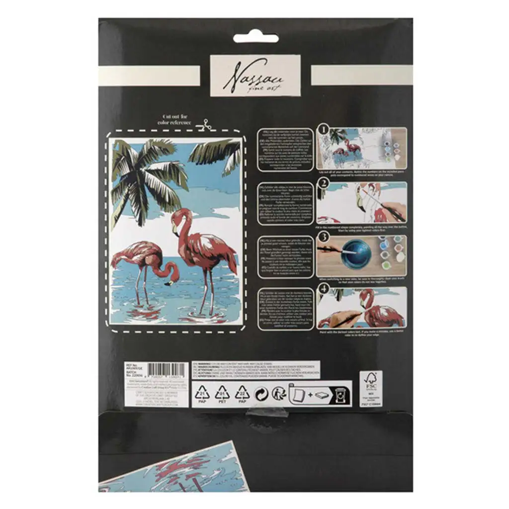 Maľovanie podľa čísel 33,5x23,8 cm obraz - Plameniak kép 2