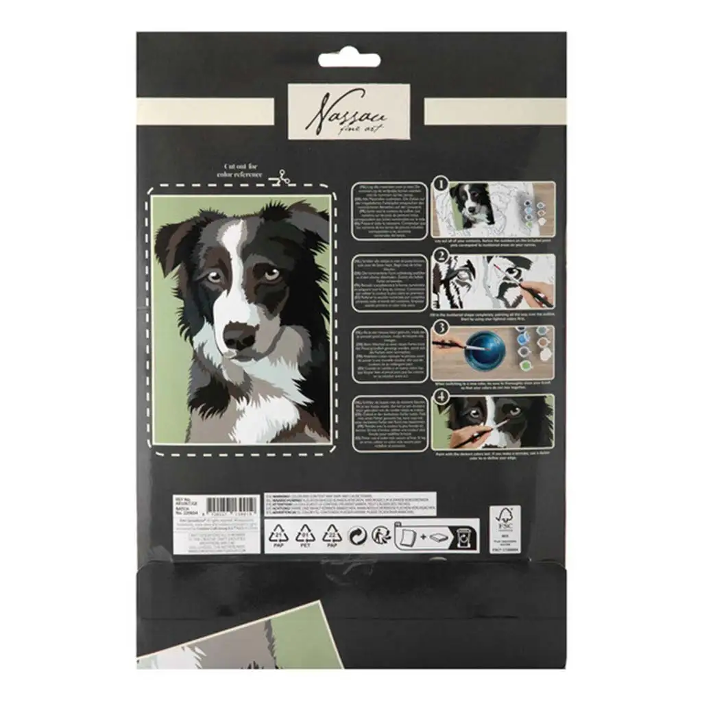 Maľovanie podľa čísel 33,5x23,8 cm obraz - Pes kép 2