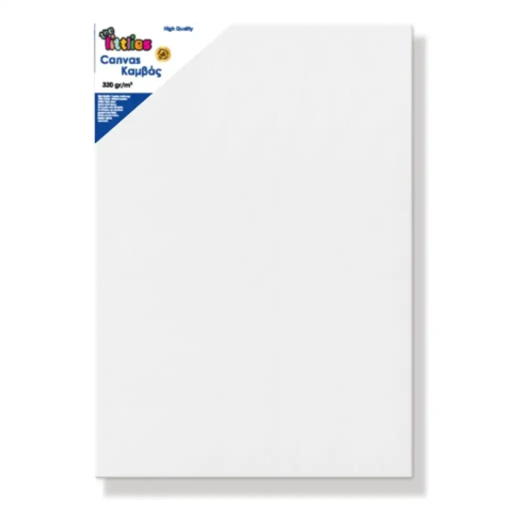 Natiahnuté biele plátno na maľovanie 70x100cm