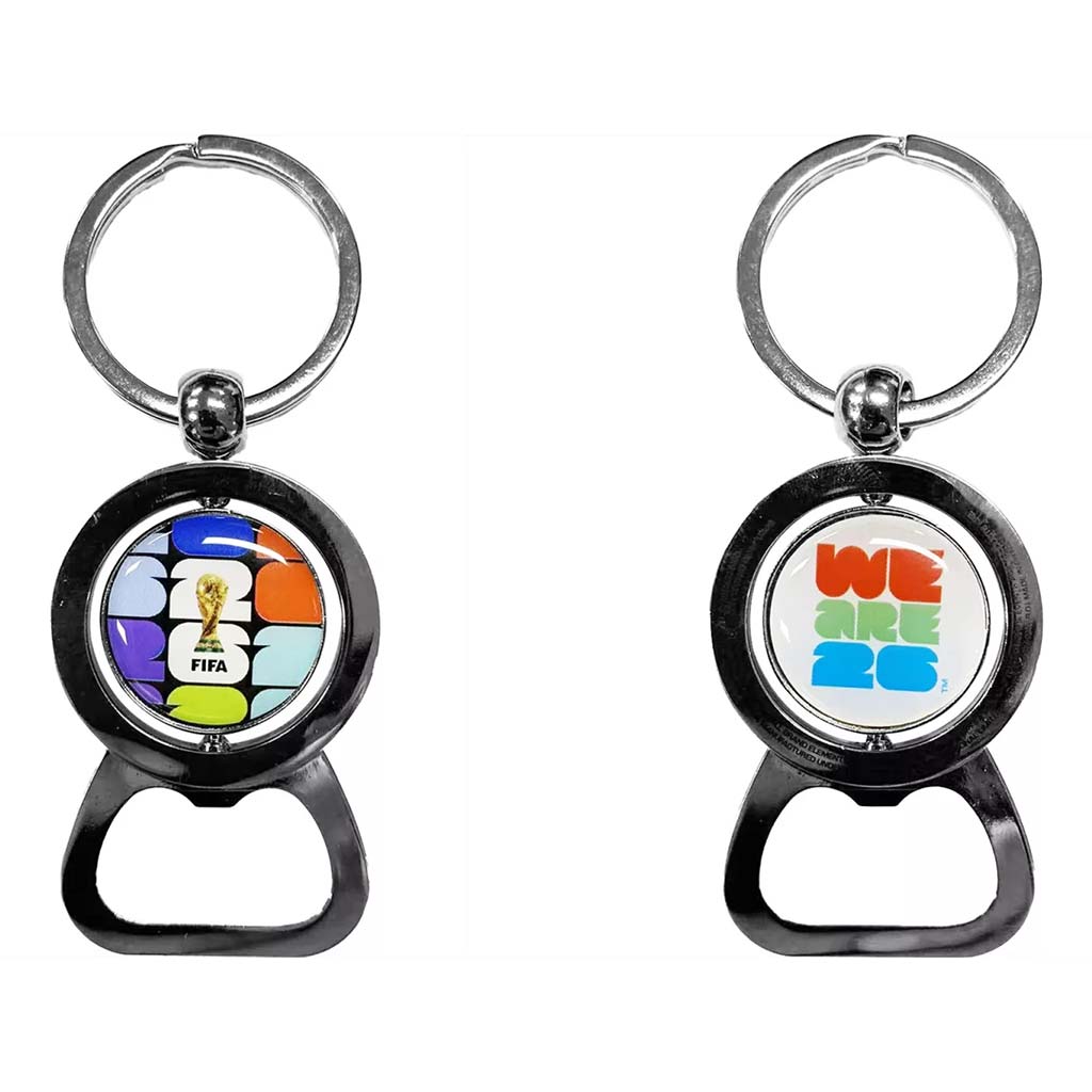 Hy-Pro: FIFA World Cup 2026 kľúčenka s otváračom na fľaše v dvoch prevedeniach