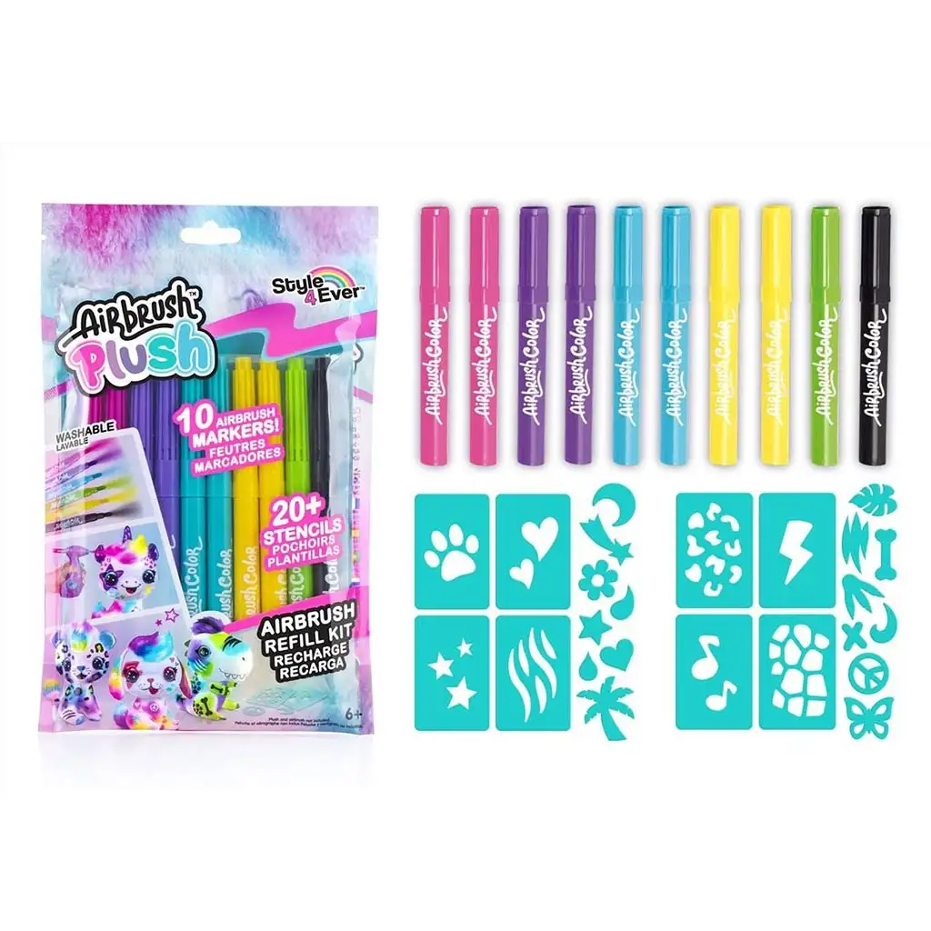 Style4Ever Flamastry na farbenie plyšových zvierat 10ks kép 2