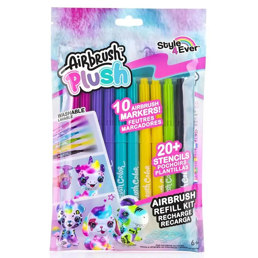 Style4Ever Flamastry na farbenie plyšových zvierat 10ks