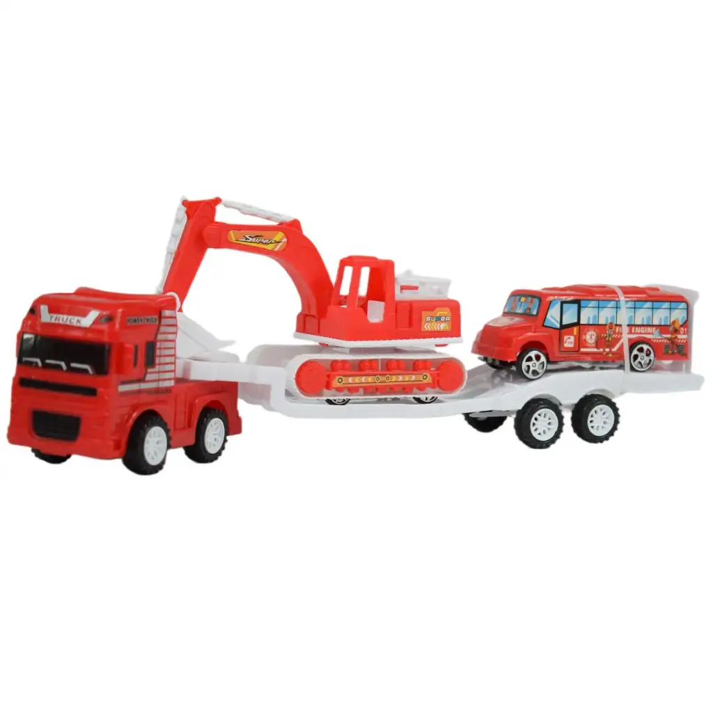 Fire Engine: Hasičský kamión s vozidlami 40cm