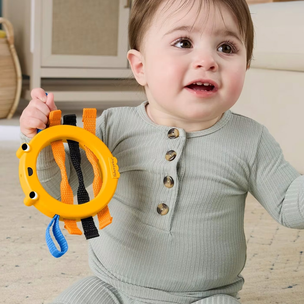 Fisher-Price: Veselé zvieracie hryzátko s včielkou - Mattel kép 2