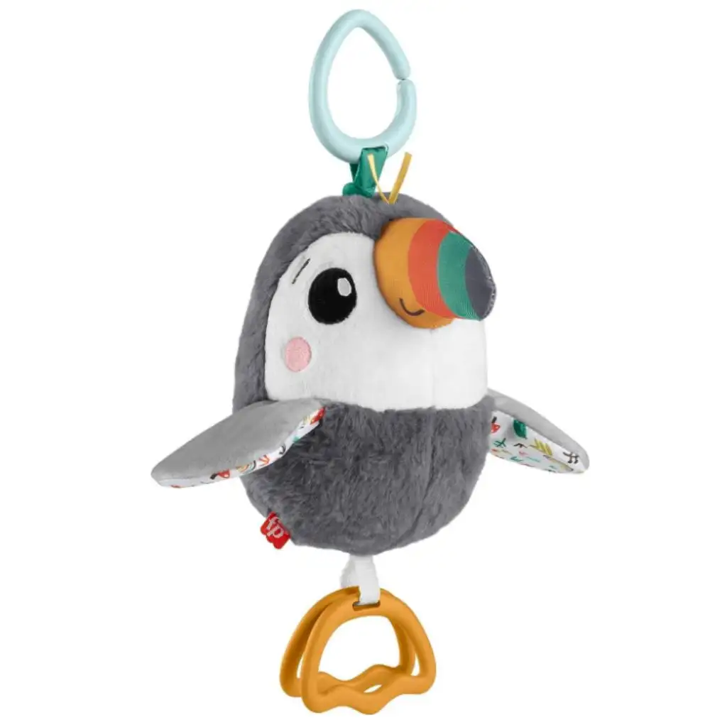 Fisher Price: Milý lietajúci tukan plyšová hračka - Mattel