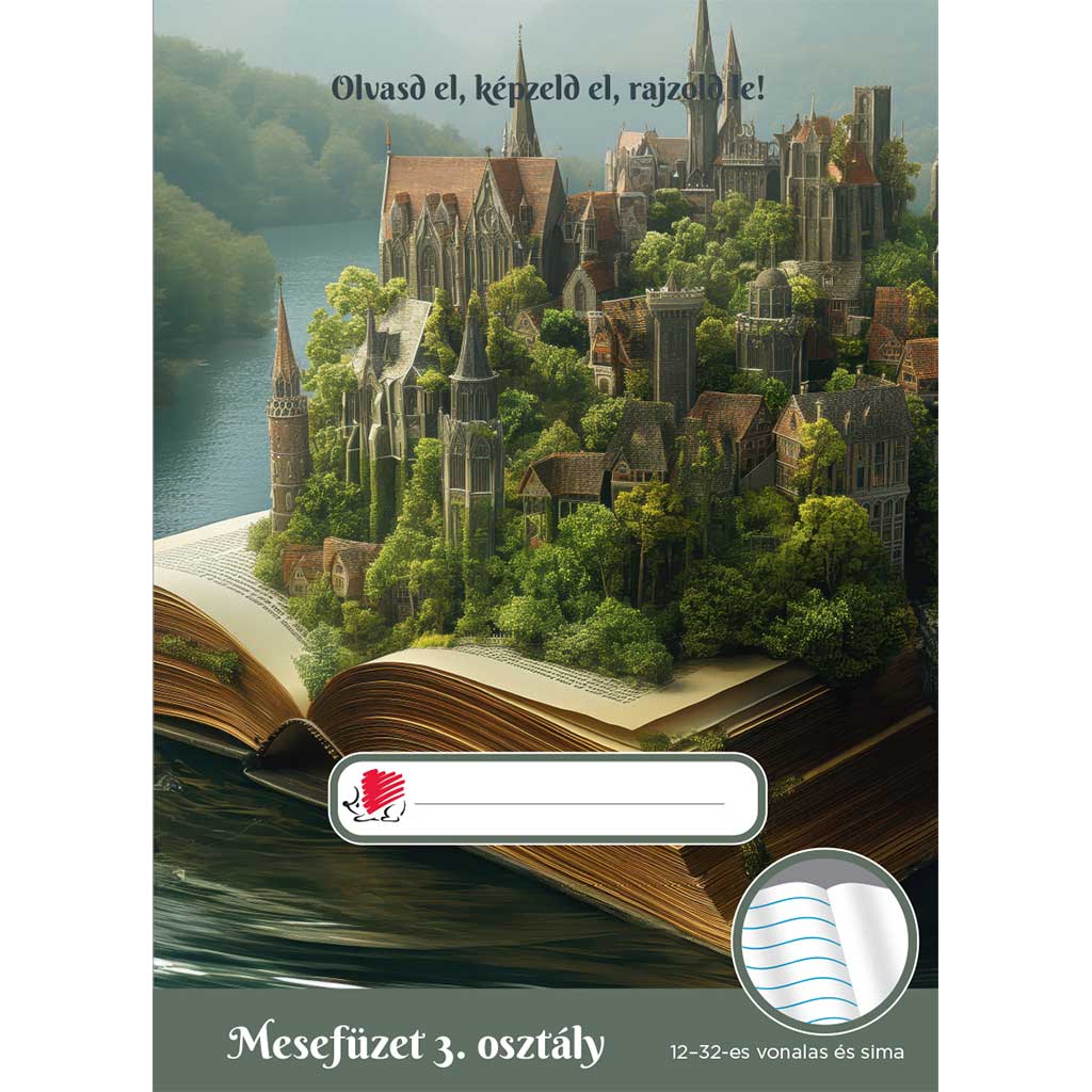 ICO: Süni Fiús III. osztályos mesefüzet A/5-ös 12-32-es vonalazással kép 1
