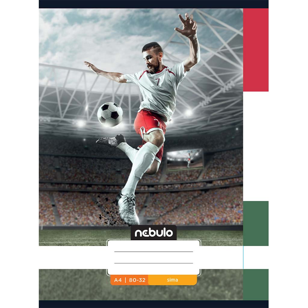 Nebulo: Zošit s HUN motívom, hladký, zošívaný, 80 listov, 32 strán, A/4