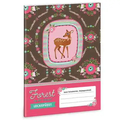 Zošit na domáce úlohy Forest in my heart A5 (maďarskojazyčný)