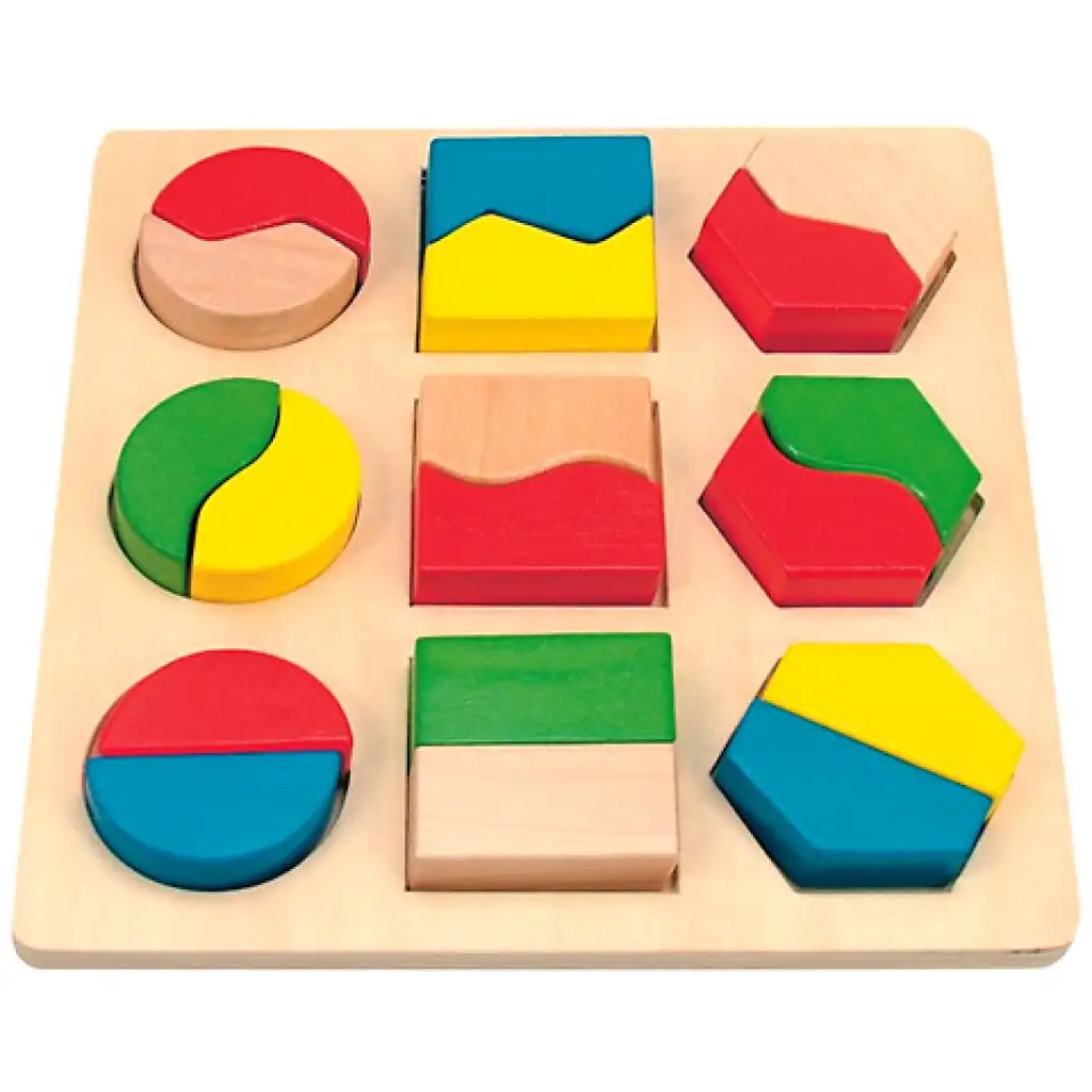 Drevená vkladačka na doske 18 dielov