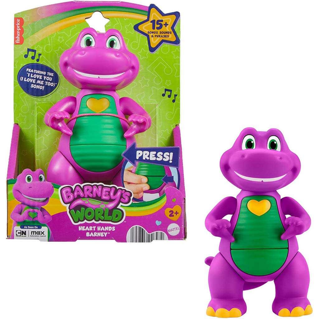 Fisher-Price: Barneyho svet Srdce ukazujúci Barney - Mattel