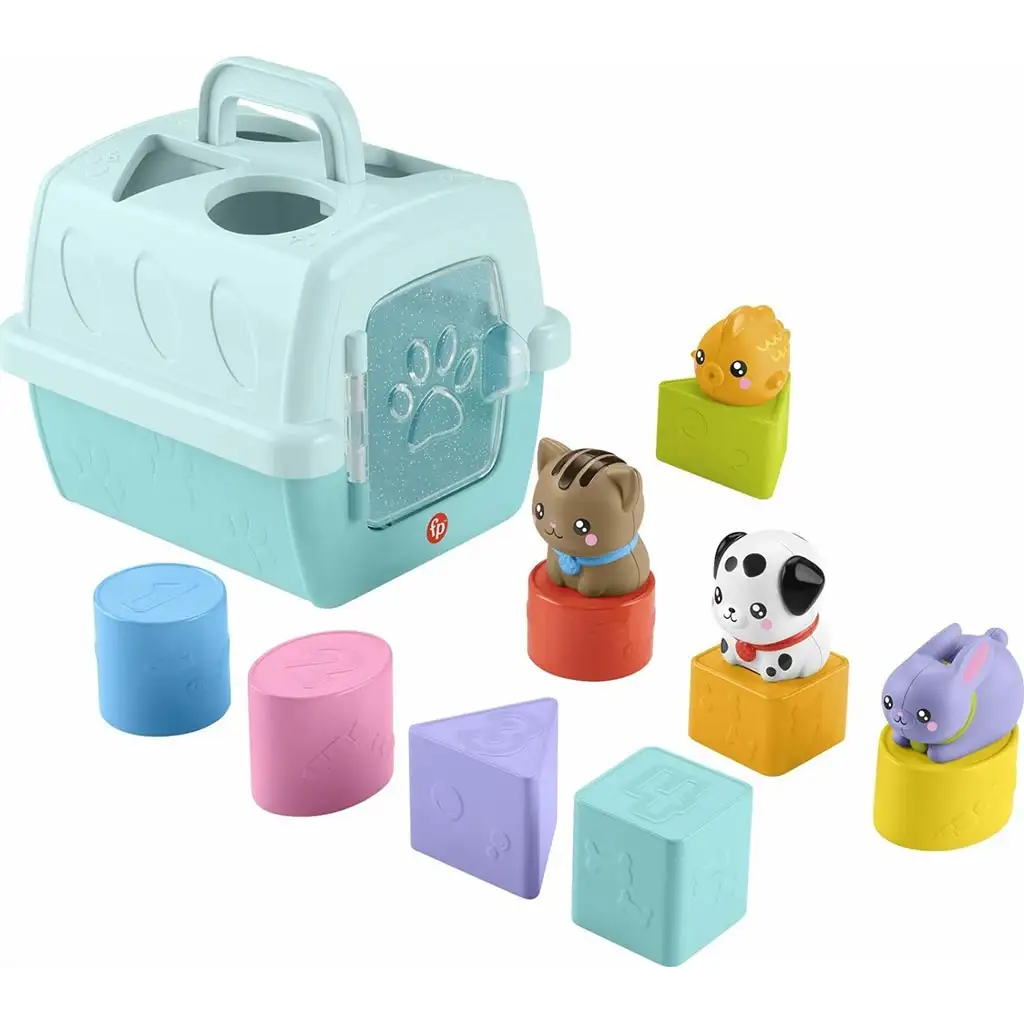Fisher-Price: Kis kedvencek foglalkoztató Állatkás formaválogató - Mattel kép 2