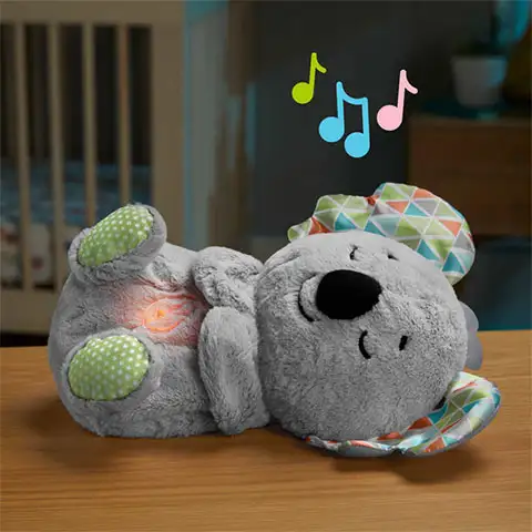 Fisher-Price: Szunyókáló koala zenélő plüss állat -  Mattel kép 3