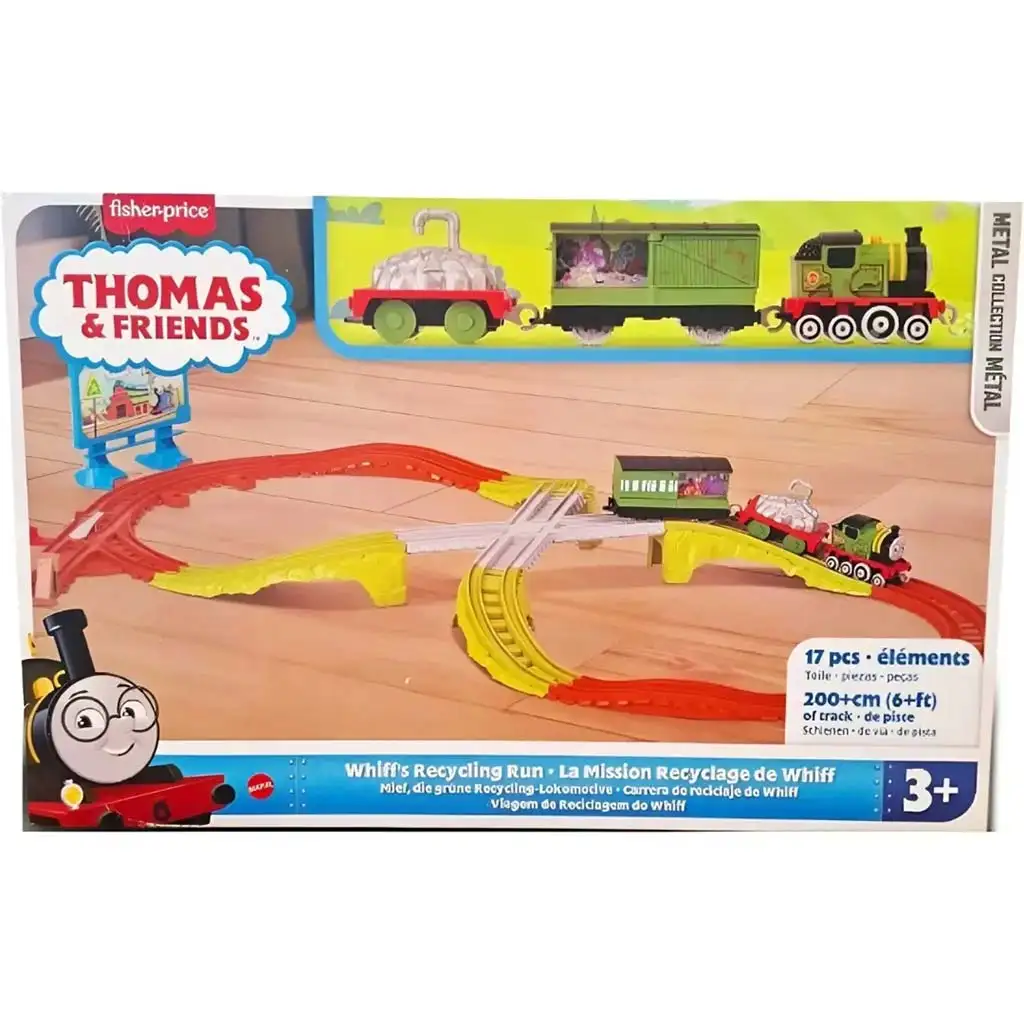 Fisher-Price: Thomas a priatelia - Whiffova recyklačná jazda súprava dráhy - Mattel