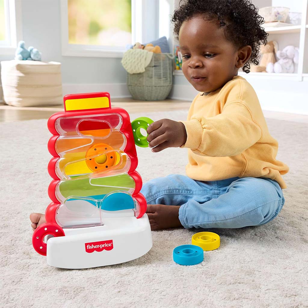 Fisher-Price: Hrací súprava so stohovacou vežou - Mattel kép 2