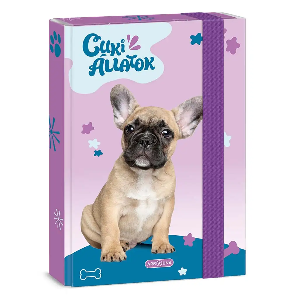 Ars Una: Roztomilý francúzsky buldoček A/5 box na zošity