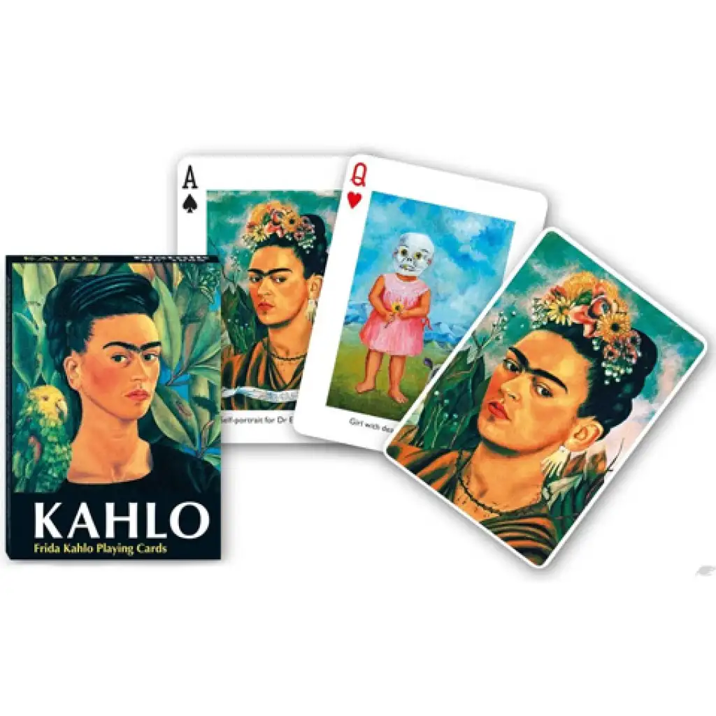 Frida Kahlo művész römikártya 1x55 - Piatnik kép 1