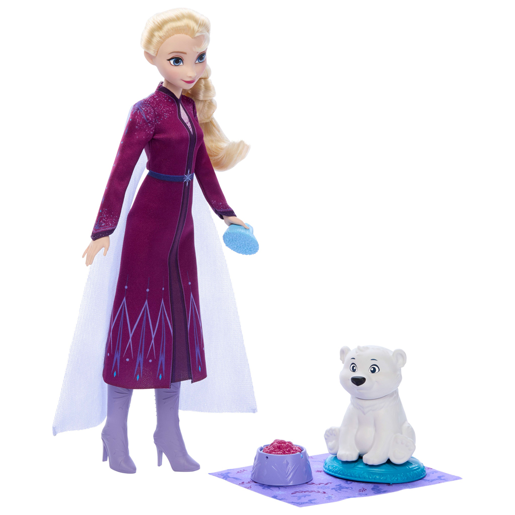 Ľadové kráľovstvo: Elsa a malý ľadový medvedík sada figúrok - Mattel kép 2