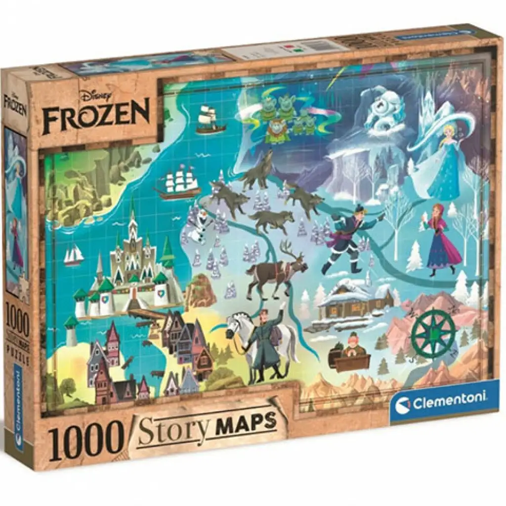 Frozen mapa puzzle 1000ks - Clementoni