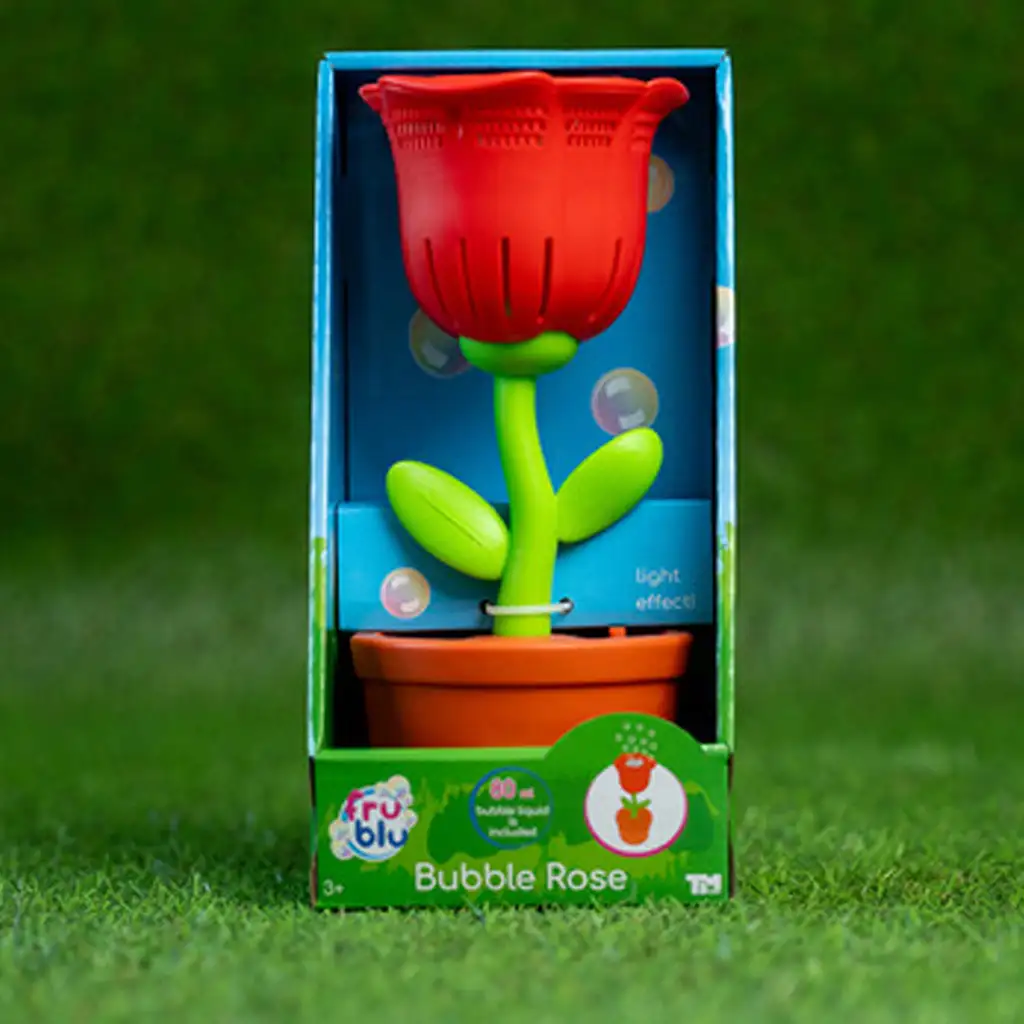 FruBlu: Svetelný bublinkovač Ruža s 2x40ml tekutinou kép 3