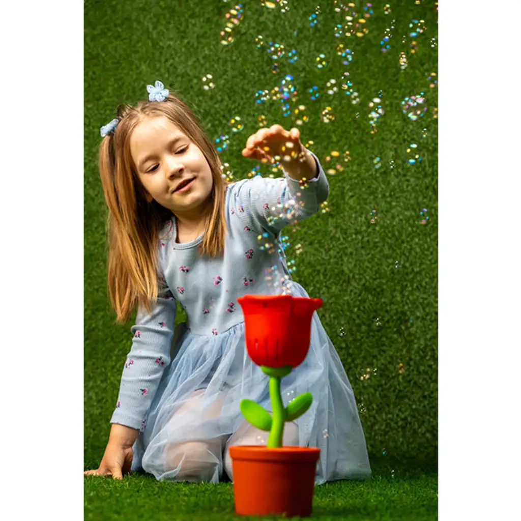 FruBlu: Svetelný bublinkovač Ruža s 2x40ml tekutinou kép 4