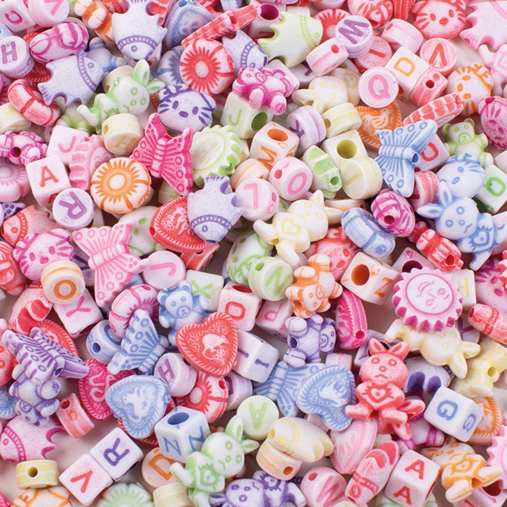 PlayBox: Sada korálikov na navliekanie s písmenami, 350 ks kép 2