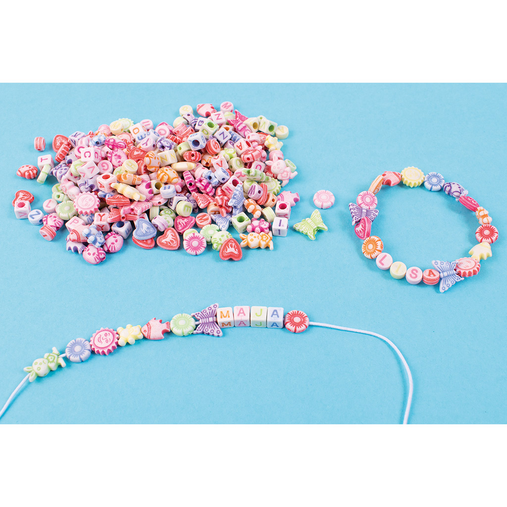 PlayBox: Sada korálikov na navliekanie s písmenami, 350 ks kép 3