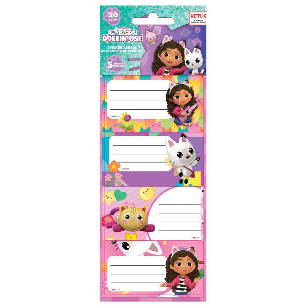 Luna: Sada 20 ks menoviek na zošity s motívom Gabiineho domčeka