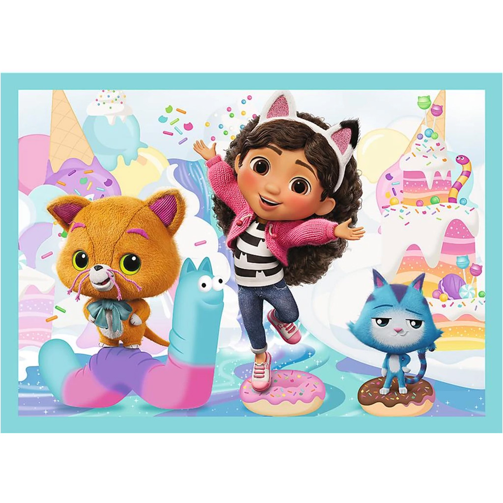 Gabiin domček pre bábiky 4 v 1, puzzle 35-48-54-70 dielikov – Trefl kép 2