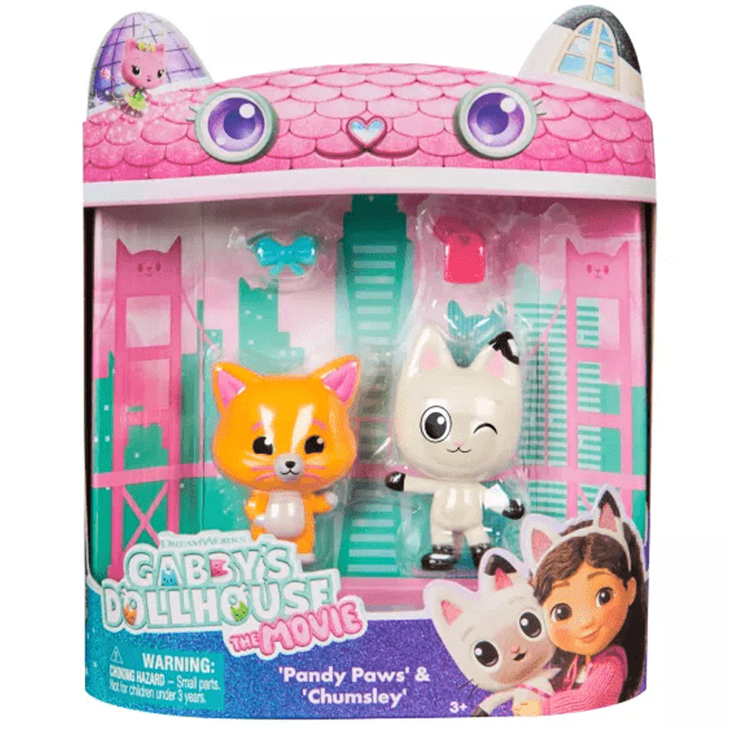 Gabi domček pre bábiky kino - Panda Paws a Chumsley, balenie 2 figúrok - Spin Master