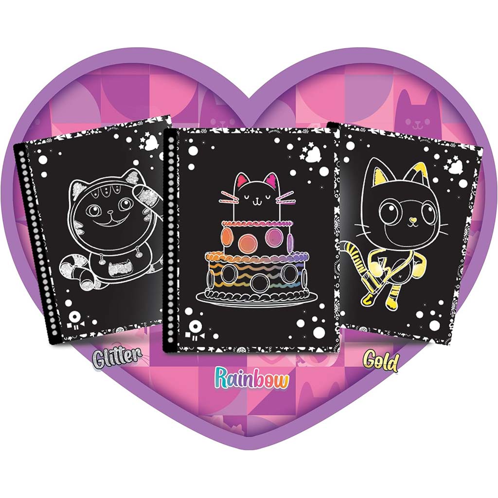 Gabi bábikový domček A-meow-zing kreatívna sada so škrabacími obrázkami 44 strán - Lisciani kép 3