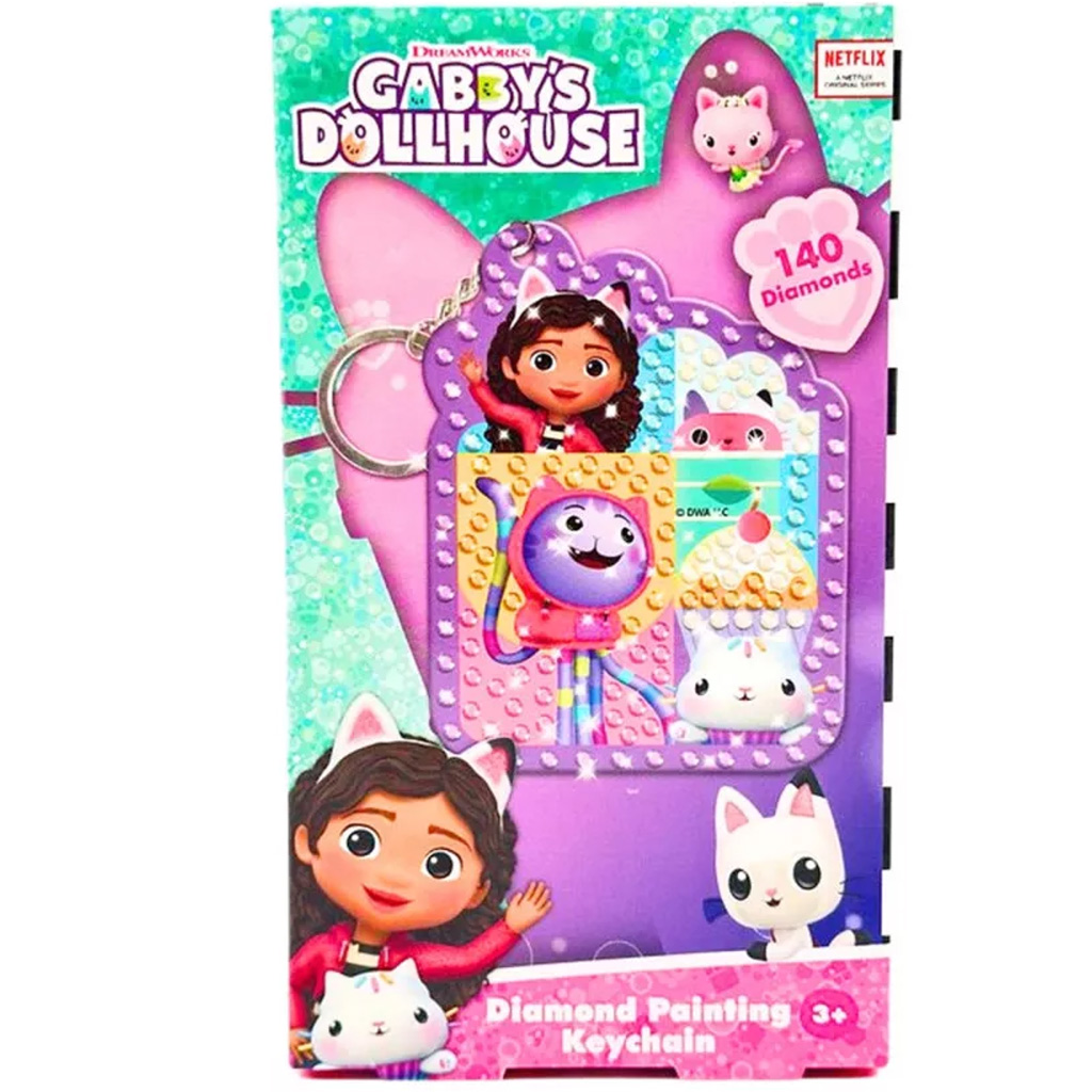 Canenco: Gabi domček pre bábiky diamantové maľovanie prívesok na kľúče