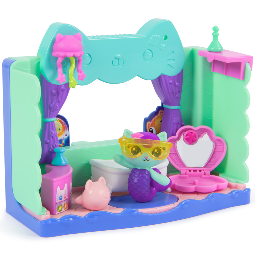 Gabin domček bábik kino: Sada na hranie Kúpeľňa malej morskej panny – Spin Master kép 3