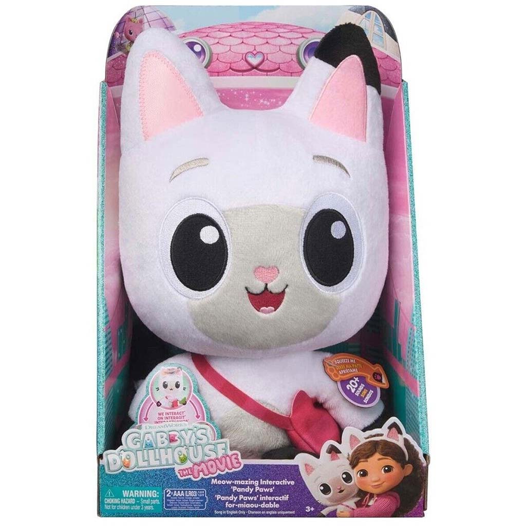 Gabi domček bábik Kino: Interaktív plyšová figúrka Pandy Paws 30 cm - Spin Master