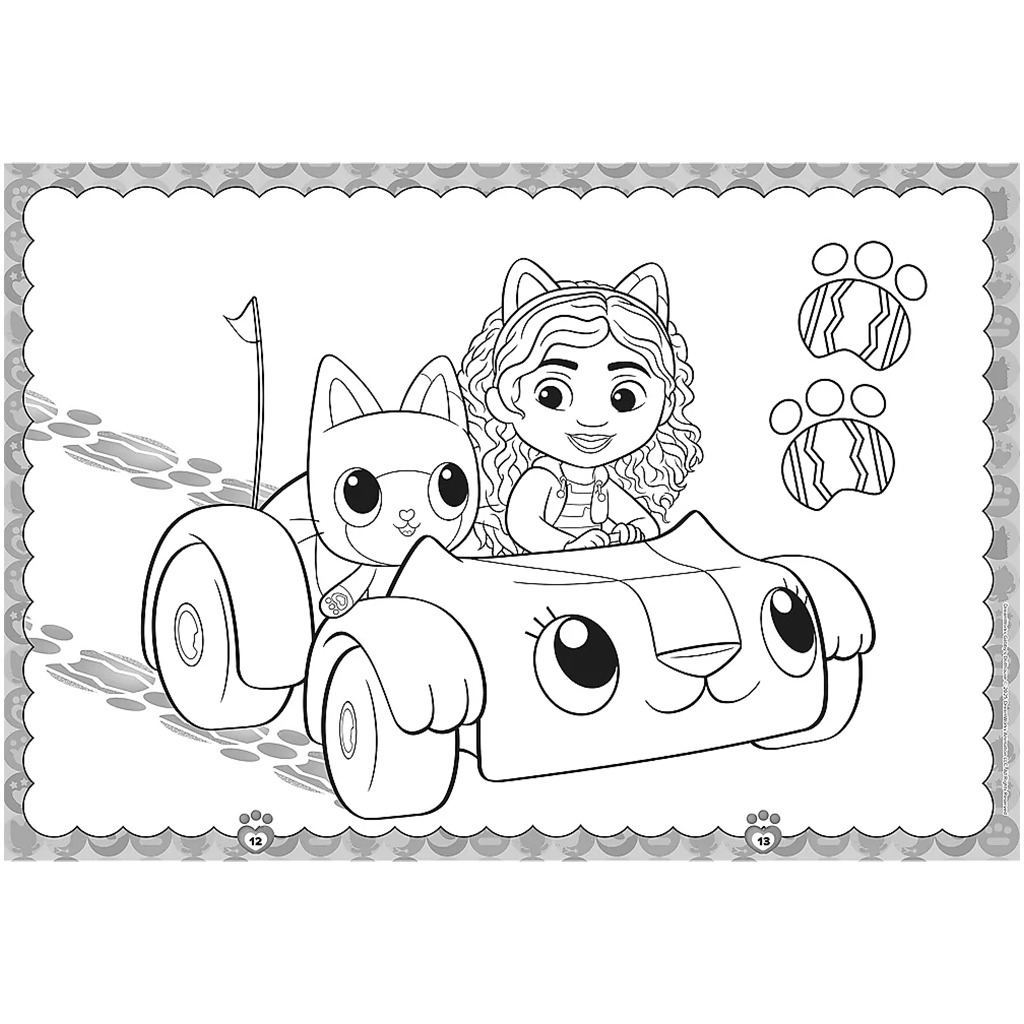 Gabikin domček pre bábiky: Gabi a Panda Pack omaľovánka - Trefl kép 3