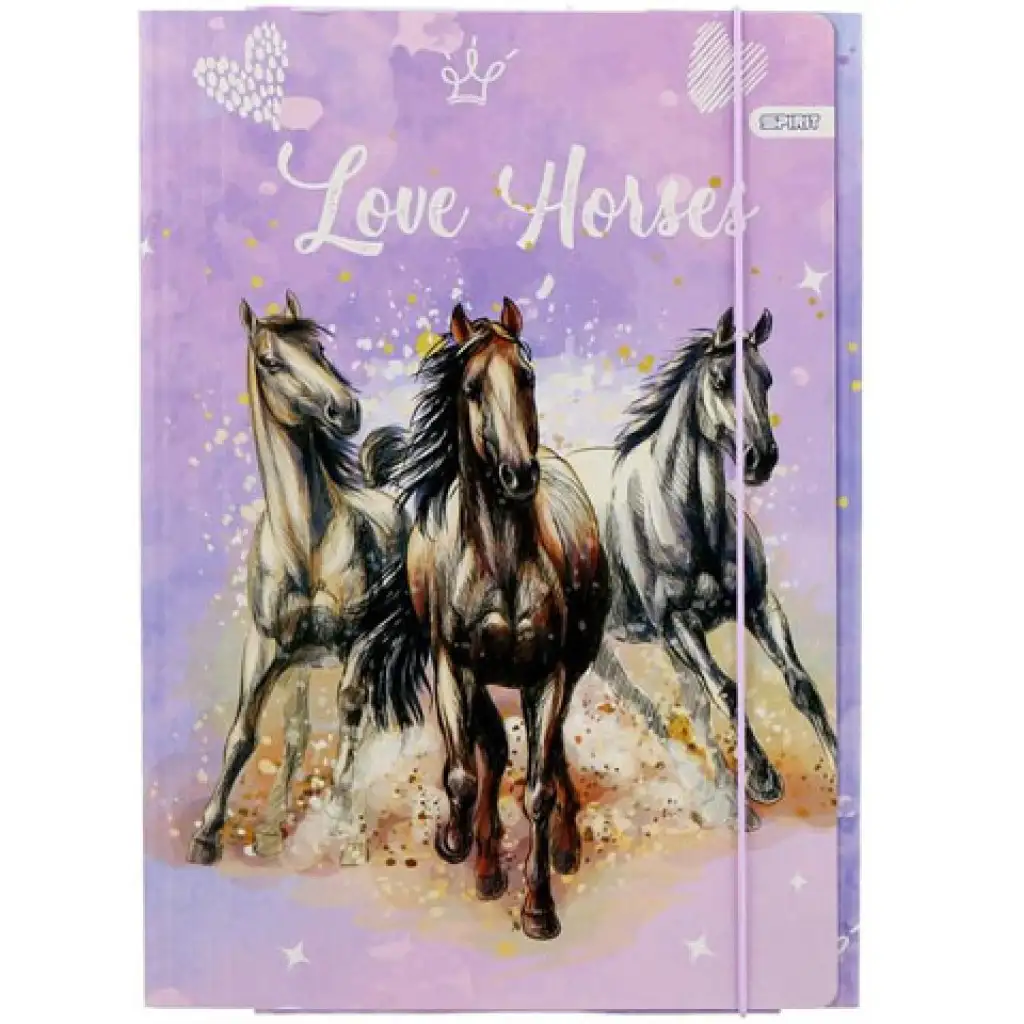 Love Horse priečinok s gumičkou vo veľkosti A4
