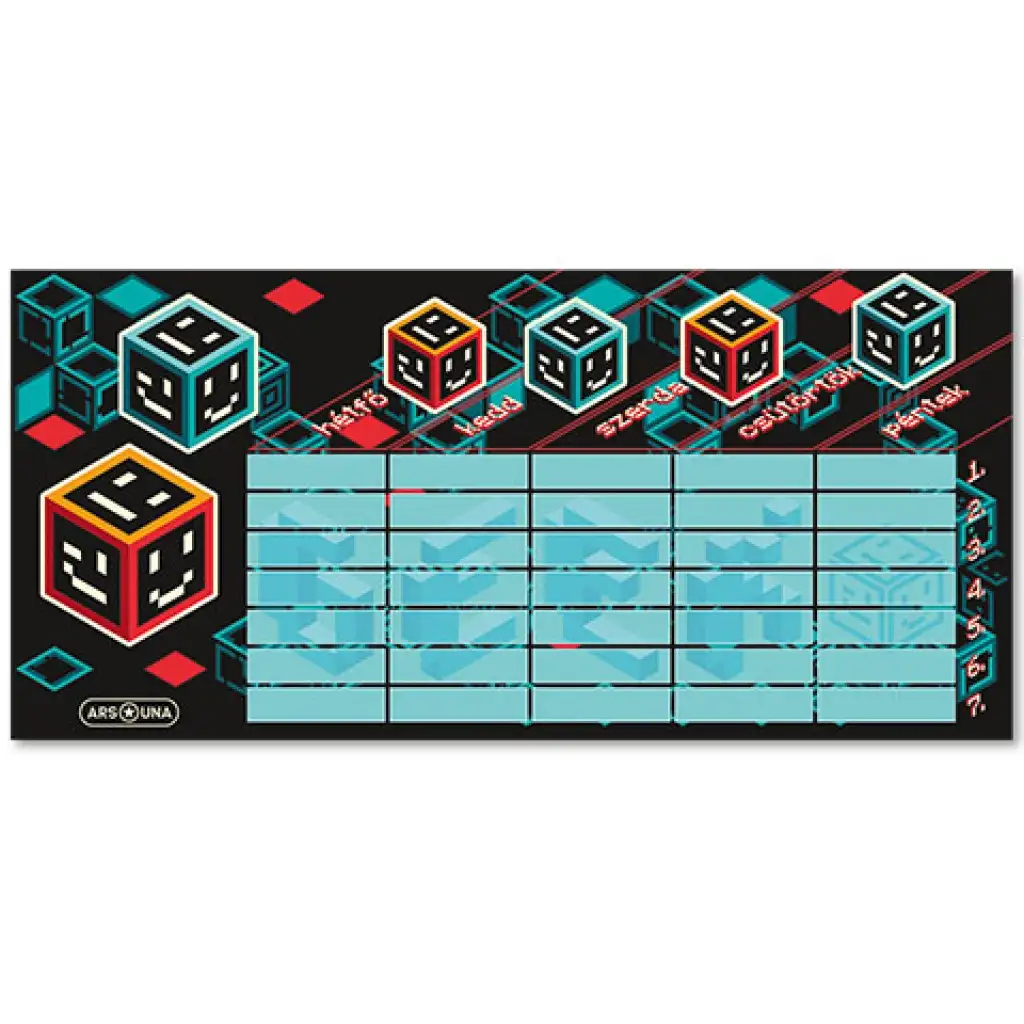 Ars Una: Geek obojstranný rozvrh hodín na týždne A a B