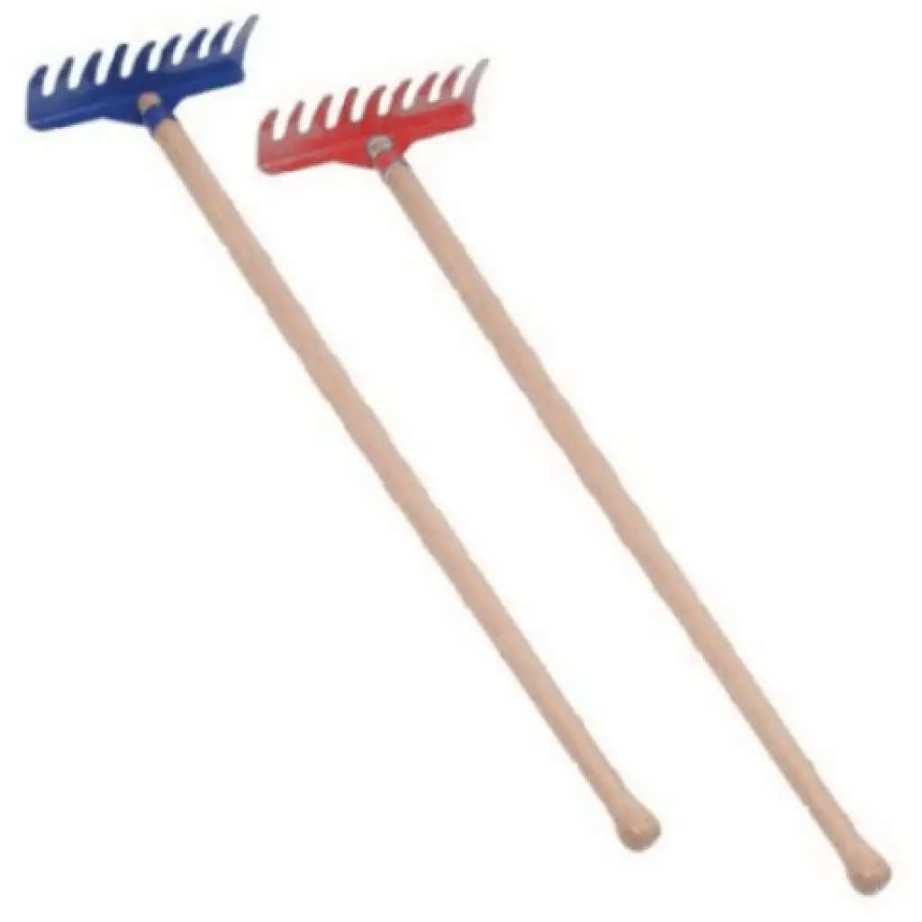 Kovové hrable s drevenou rukoväťou 60 cm vo viacerých variantoch