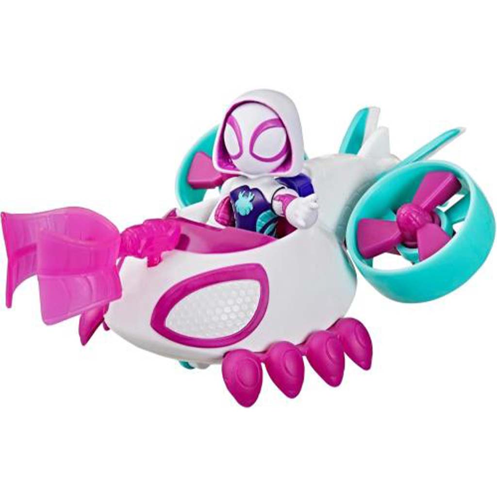Póki és csodálatos barátai: Ghost-Spider figura Copter járművel - Hasbro kép 2