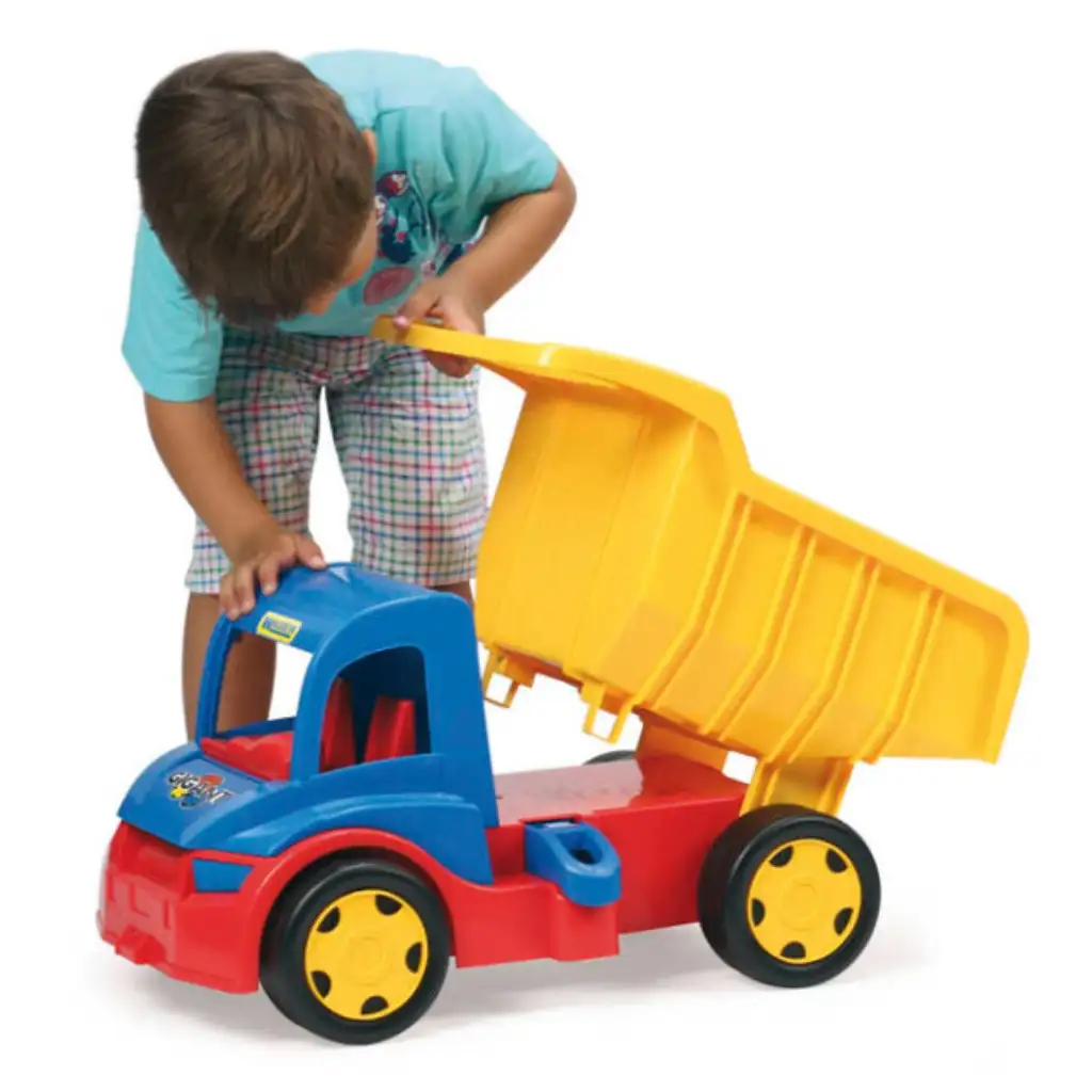 Gigant obrovský sklápač s nosnosťou 150 kg v modro-žltej farbe - Wader kép 2