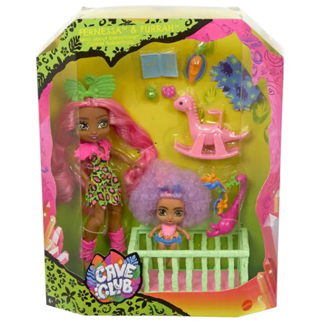 Cave Club: Bébiszitter játékszett kiegészítőkkel - Mattel kép 1