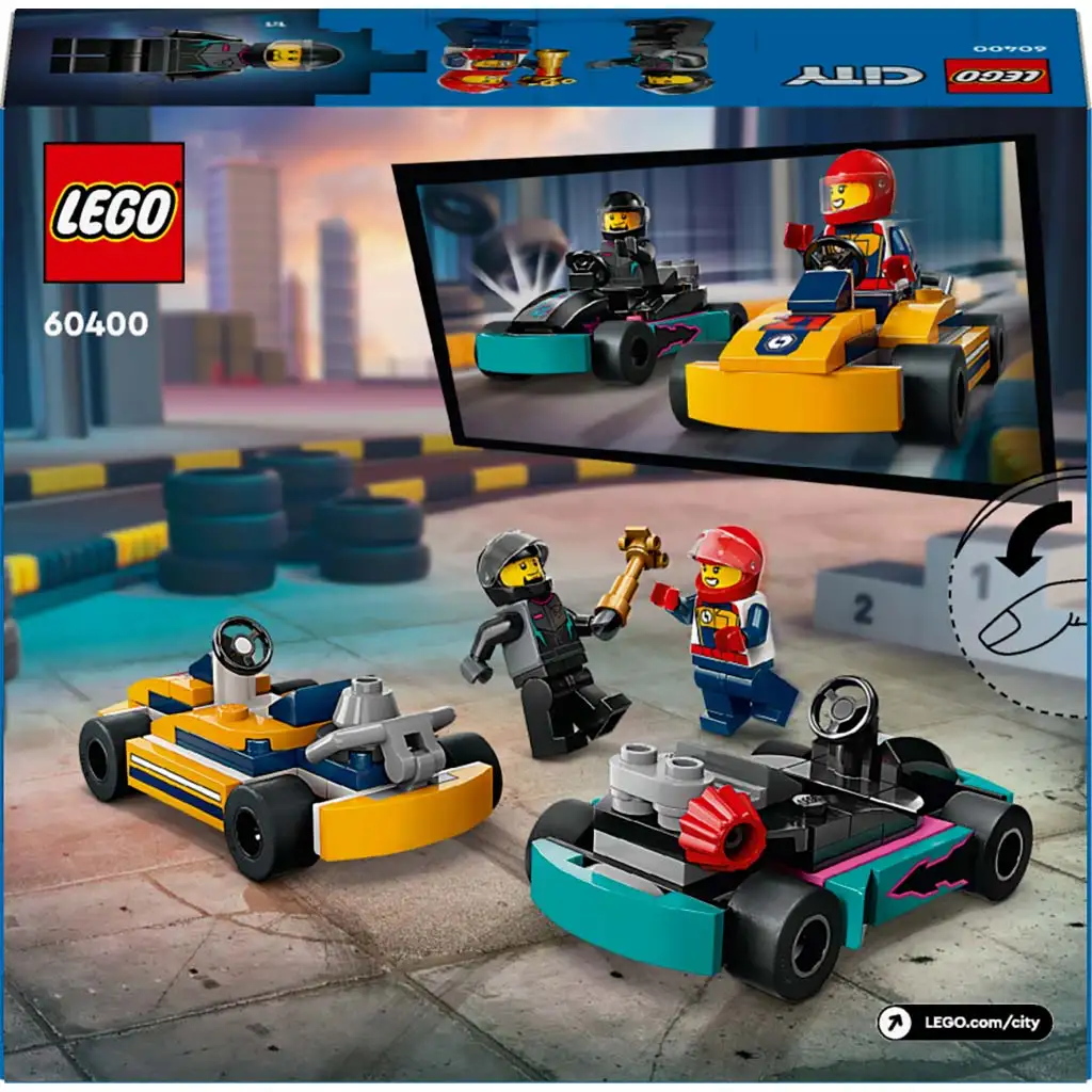LEGO® City: Go-karty a pretekárski piloti (60400) kép 2